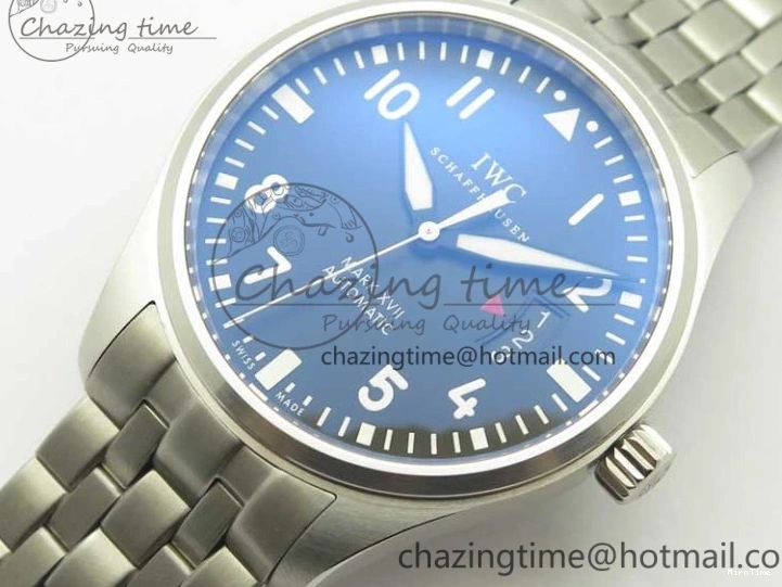 MIROTIME 0117 Mark XVII IW326504 MKS 1:1 Best Edition Black Dial On SS Bracelet MIYOTA 9015 V Durable 7210